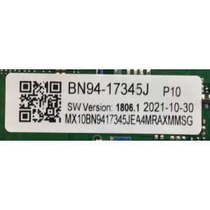 MAIN PARA SMART TV SAMSUNG 4K RESOLUCION ( 3840x2160 ) UHD / NUMERO DE PARTE BN94-17345J / BN41-02844C / BN9417345J / BN97-18525E / BYBH2141 / PANEL CY-SA055HGLV1H / DISPLAY BN96-50255B / MODELO UN55AU800FXZA FA17